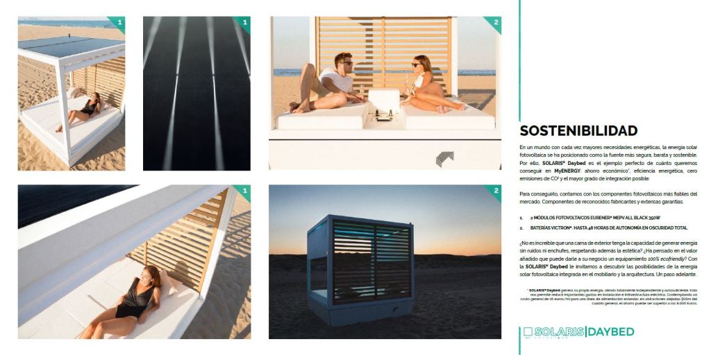 Cama fotovoltaica balinesa. Diseño fotovoltaico.